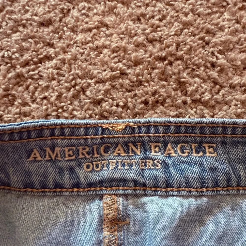 American Eagle Outfitters Blue Button-Up Mini Skirt - Picture 3 of 7